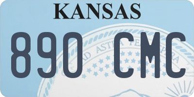 KS license plate 890CMC