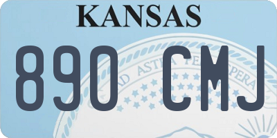 KS license plate 890CMJ