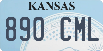 KS license plate 890CML