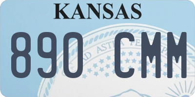 KS license plate 890CMM