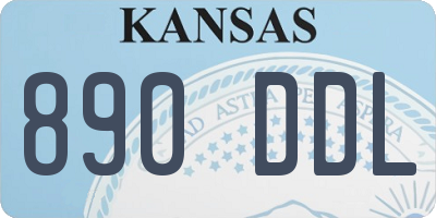 KS license plate 890DDL