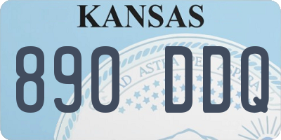 KS license plate 890DDQ