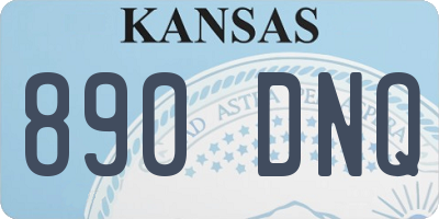 KS license plate 890DNQ