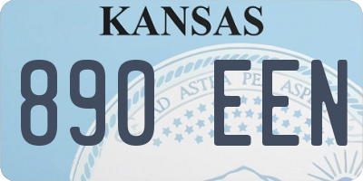 KS license plate 890EEN