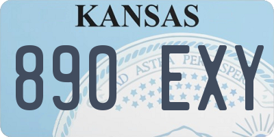KS license plate 890EXY