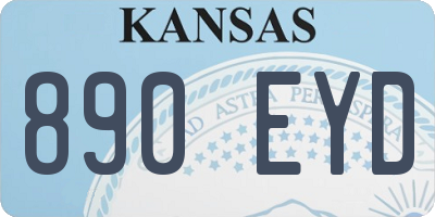KS license plate 890EYD