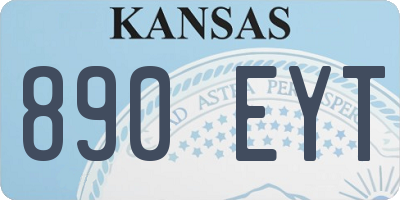 KS license plate 890EYT