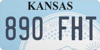 KS license plate 890FHT