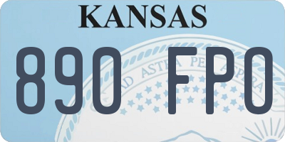 KS license plate 890FPO