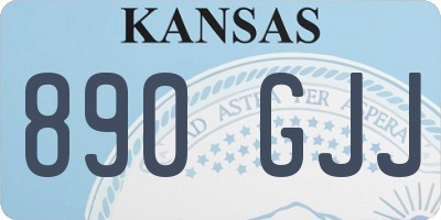 KS license plate 890GJJ