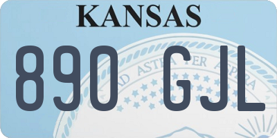 KS license plate 890GJL