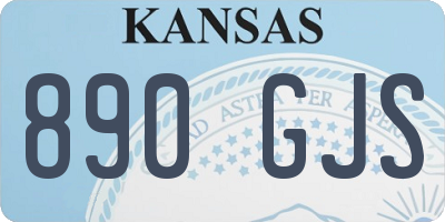 KS license plate 890GJS