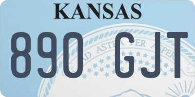 KS license plate 890GJT