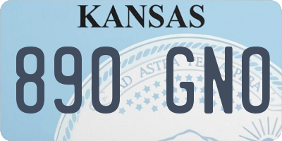 KS license plate 890GNO