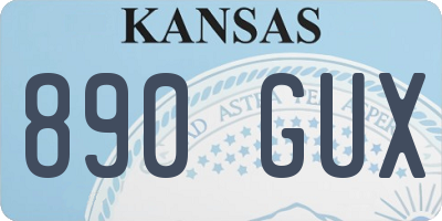 KS license plate 890GUX