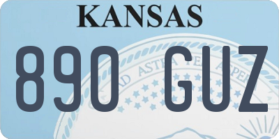 KS license plate 890GUZ