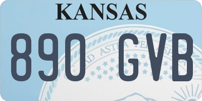 KS license plate 890GVB