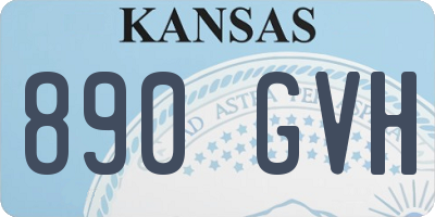 KS license plate 890GVH