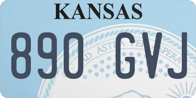 KS license plate 890GVJ