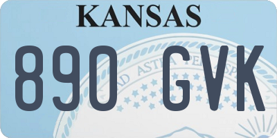 KS license plate 890GVK