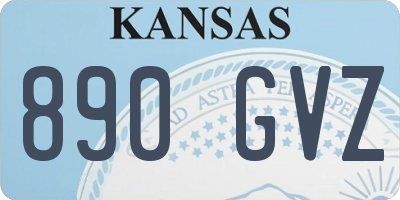KS license plate 890GVZ