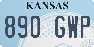 KS license plate 890GWP