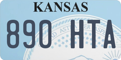 KS license plate 890HTA