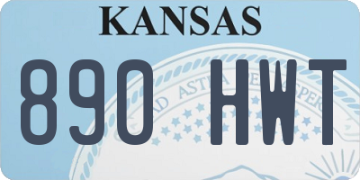 KS license plate 890HWT