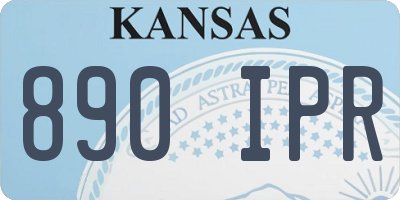 KS license plate 890IPR