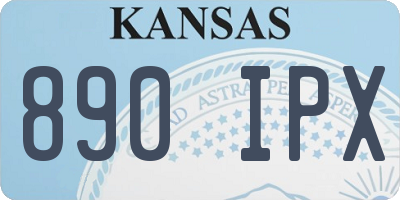 KS license plate 890IPX