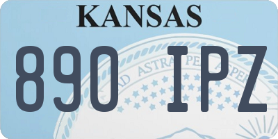 KS license plate 890IPZ
