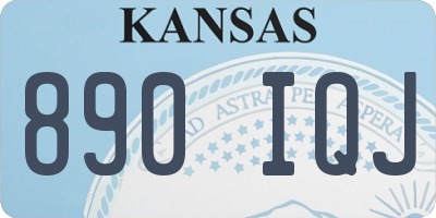 KS license plate 890IQJ