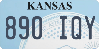 KS license plate 890IQY