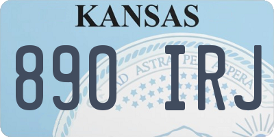 KS license plate 890IRJ