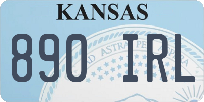 KS license plate 890IRL