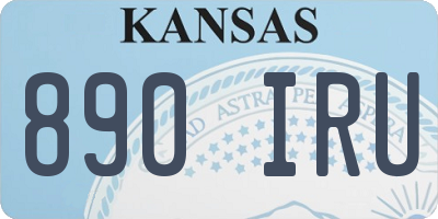 KS license plate 890IRU