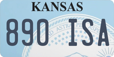KS license plate 890ISA