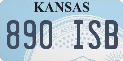 KS license plate 890ISB