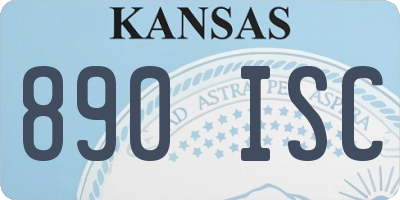 KS license plate 890ISC