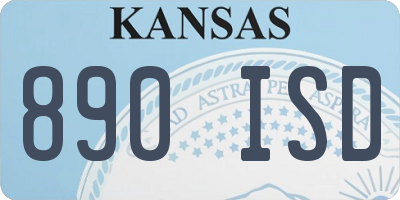 KS license plate 890ISD