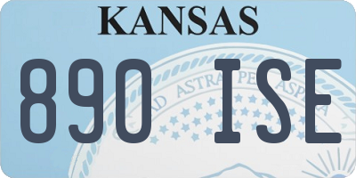 KS license plate 890ISE