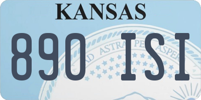 KS license plate 890ISI