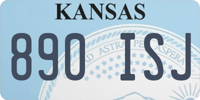 KS license plate 890ISJ