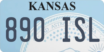 KS license plate 890ISL