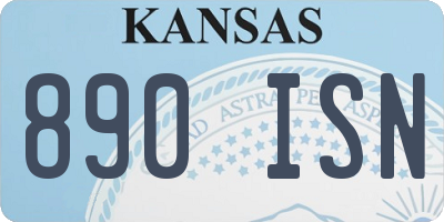 KS license plate 890ISN