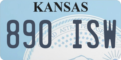 KS license plate 890ISW