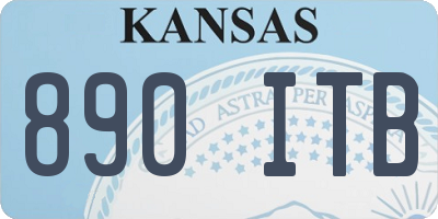 KS license plate 890ITB