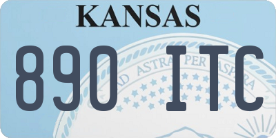KS license plate 890ITC