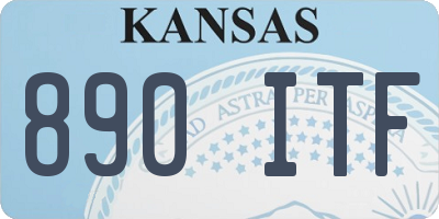 KS license plate 890ITF
