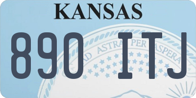 KS license plate 890ITJ